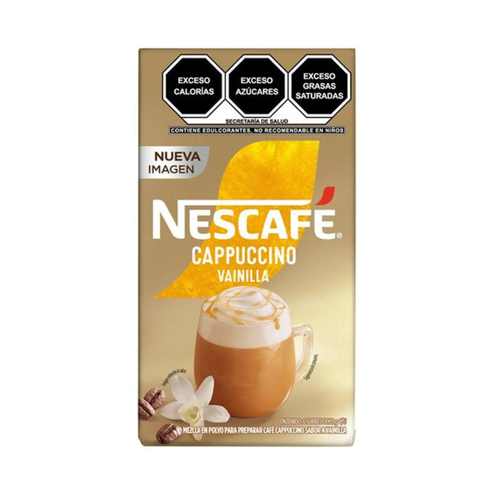 Nescafé Vanilla Cappuccino Instant Coffee Box - 6 packs of 1 oz