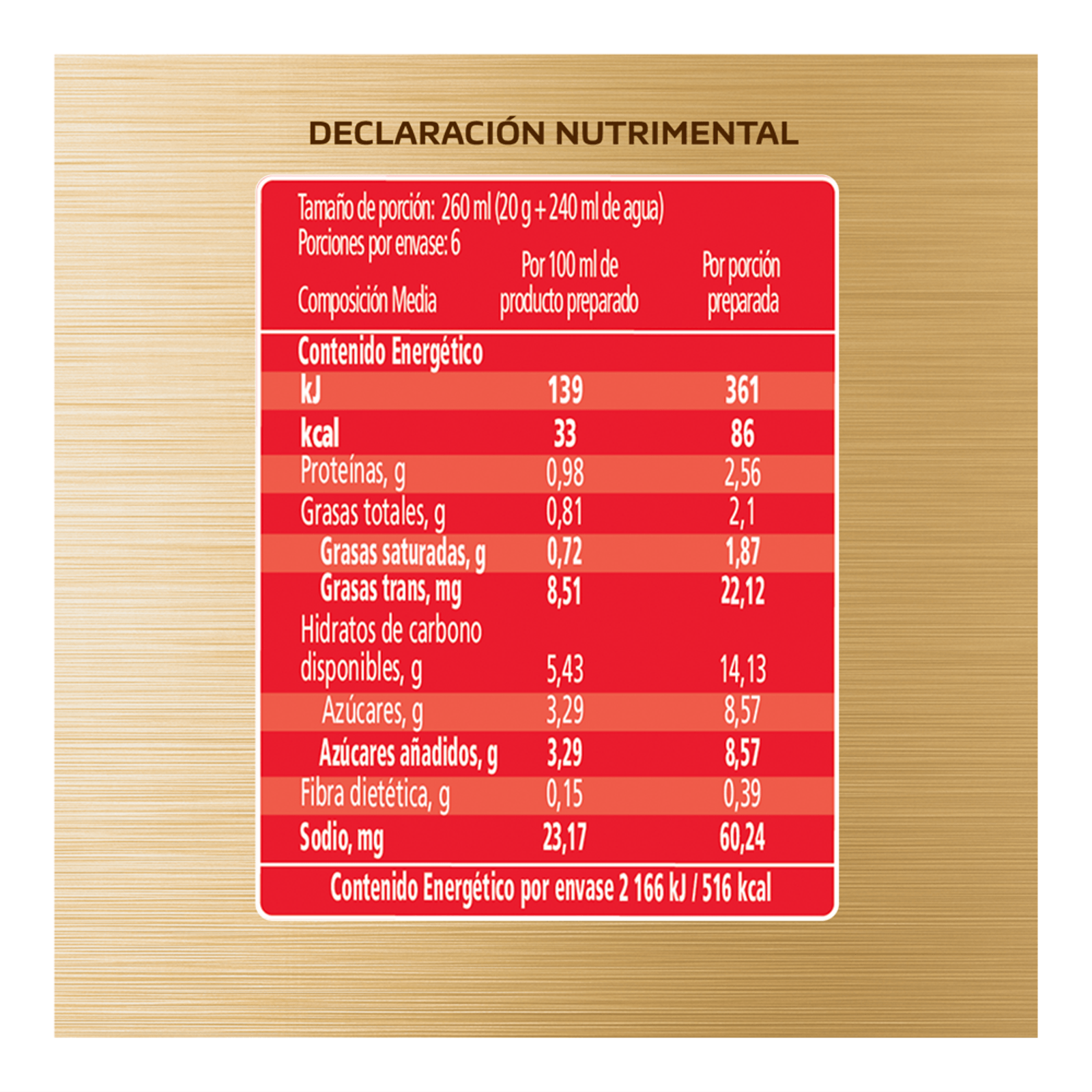 Nescafé Original Cappuccino Instant Coffee Box - 6 packs of 1 oz