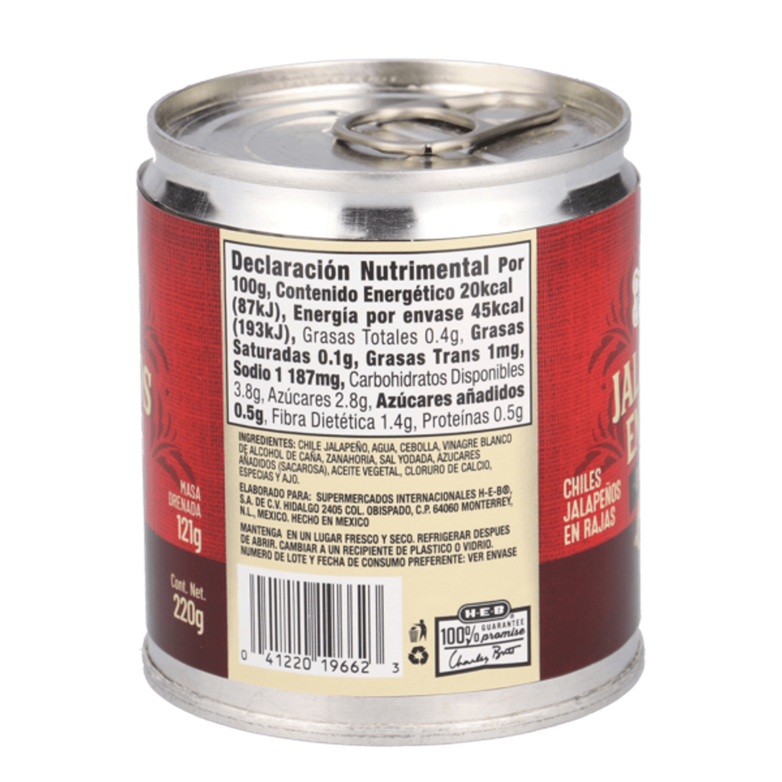HEB Sabor Tradicional Sliced Jalapeño Peppers in Pickled Sauce 8 oz Secondary image