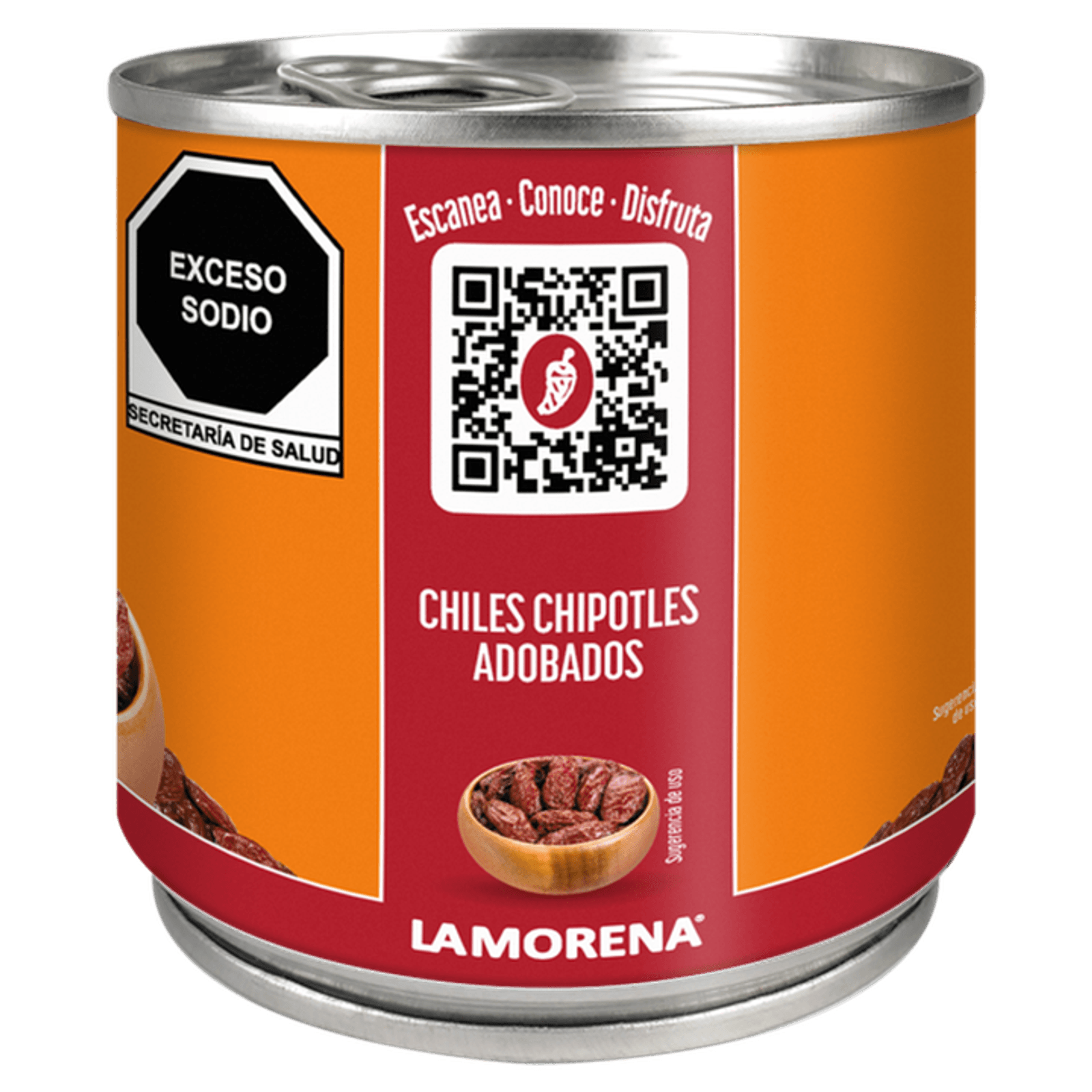 La Morena Chipotle Peppers in Adobo Sauce Can - 13 oz Secondary image