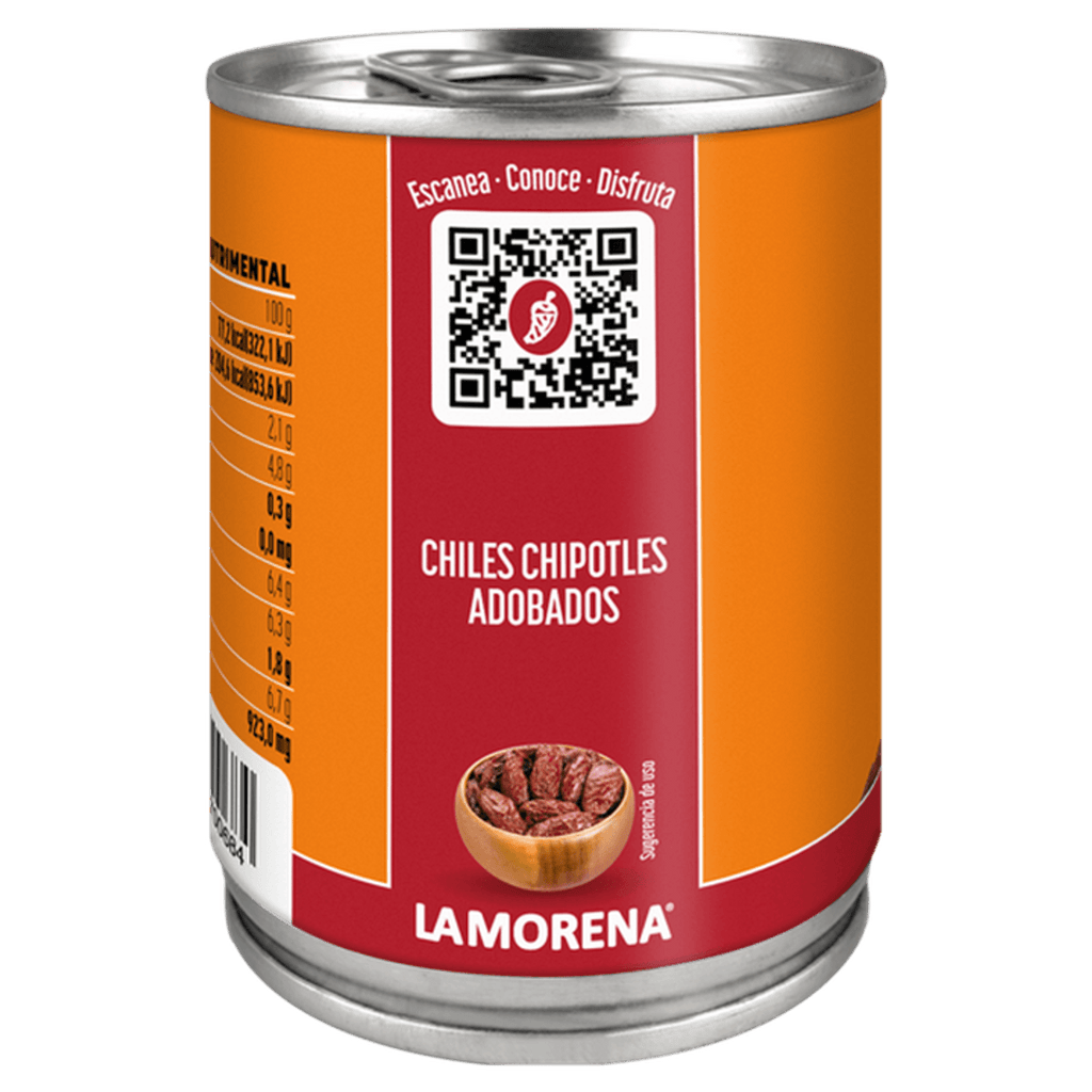 La Morena Chipotle Peppers in Adobo Sauce Can - 9 oz