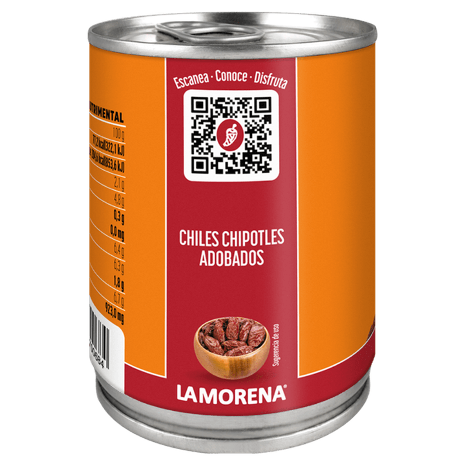 La Morena Chipotle Peppers in Adobo Sauce Can - 9 oz