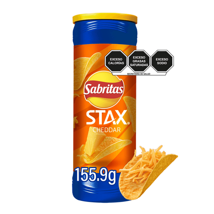 Sabritas Stax Cheddar Flavor - 6 oz