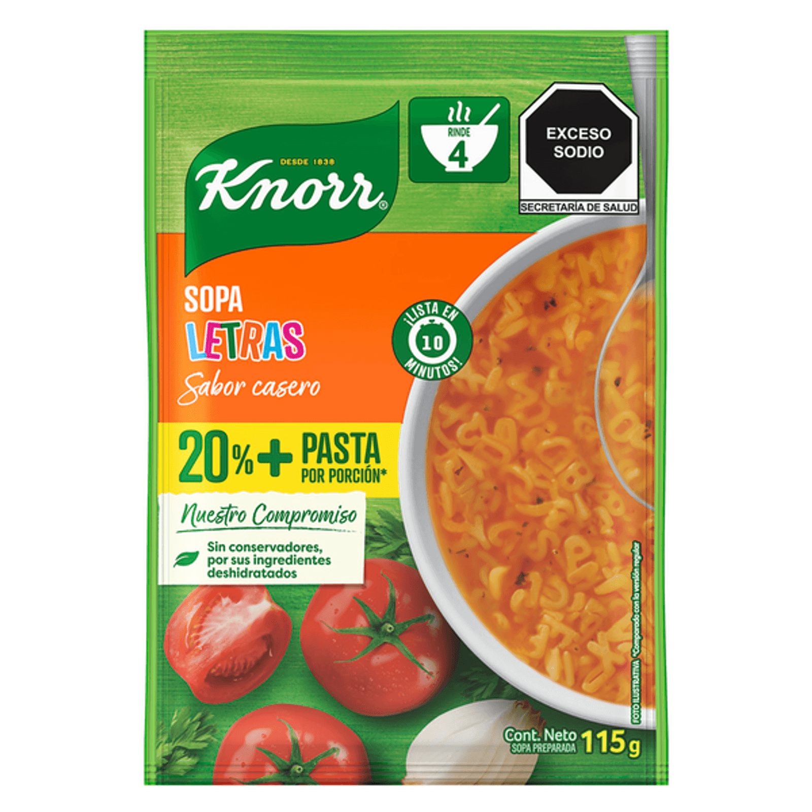 Knorr Letter Shape Soup with More Pasta - 4 oz Main image
