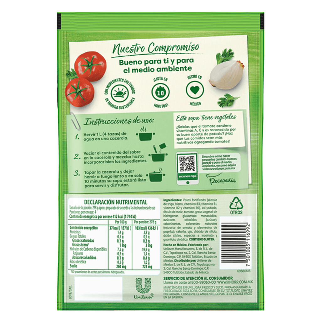 Knorr Letter Shape Soup with More Pasta - 4 oz