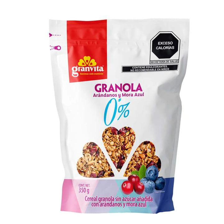 Granvita Blueberries and Cranberries Granola Sugar-Free