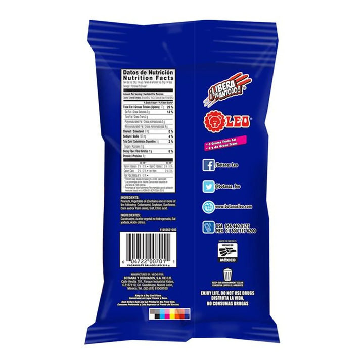Leo Salted Fried Peanuts 7 oz