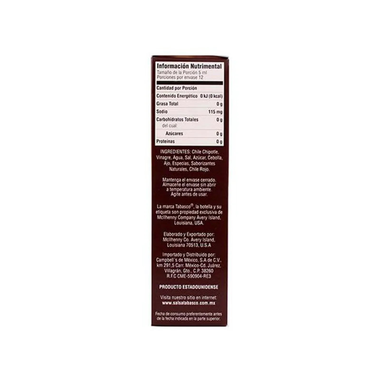 Tabasco Chipotle Hot Sauce - 2 oz