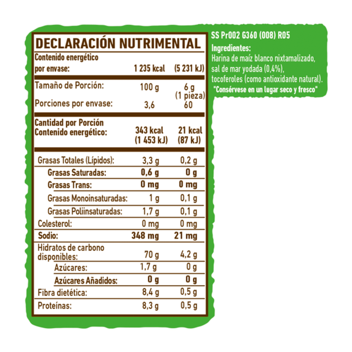 Sanissimo Natural Salmas (Oven‑Baked Corn Crackers) – 13 oz Secondary image