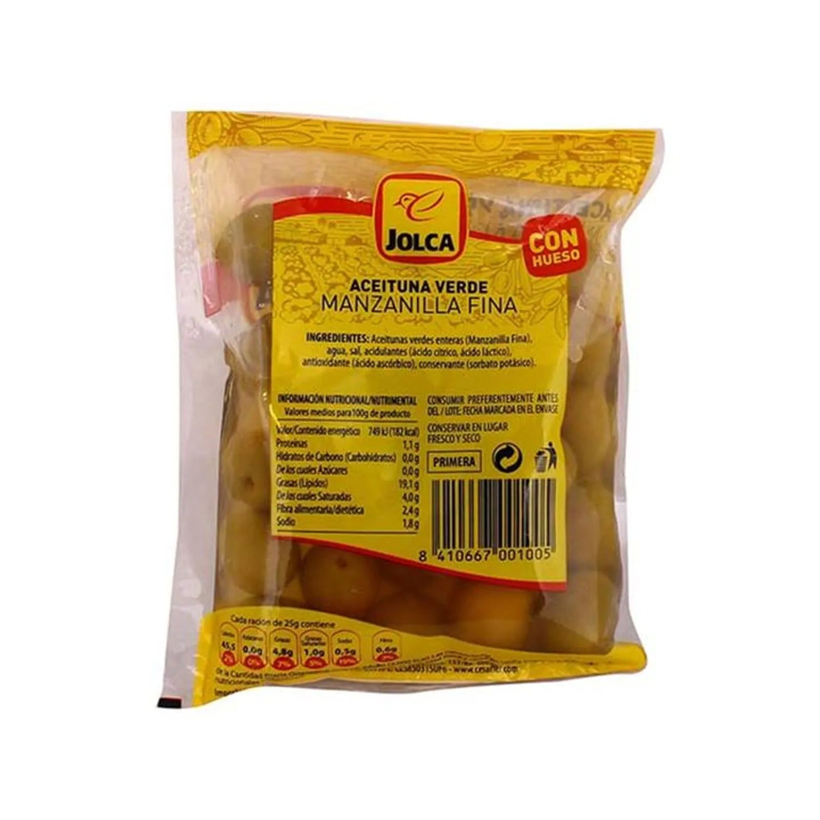 Jolca Manzanilla Olives with Pit in Pouch 7 oz Secondary image