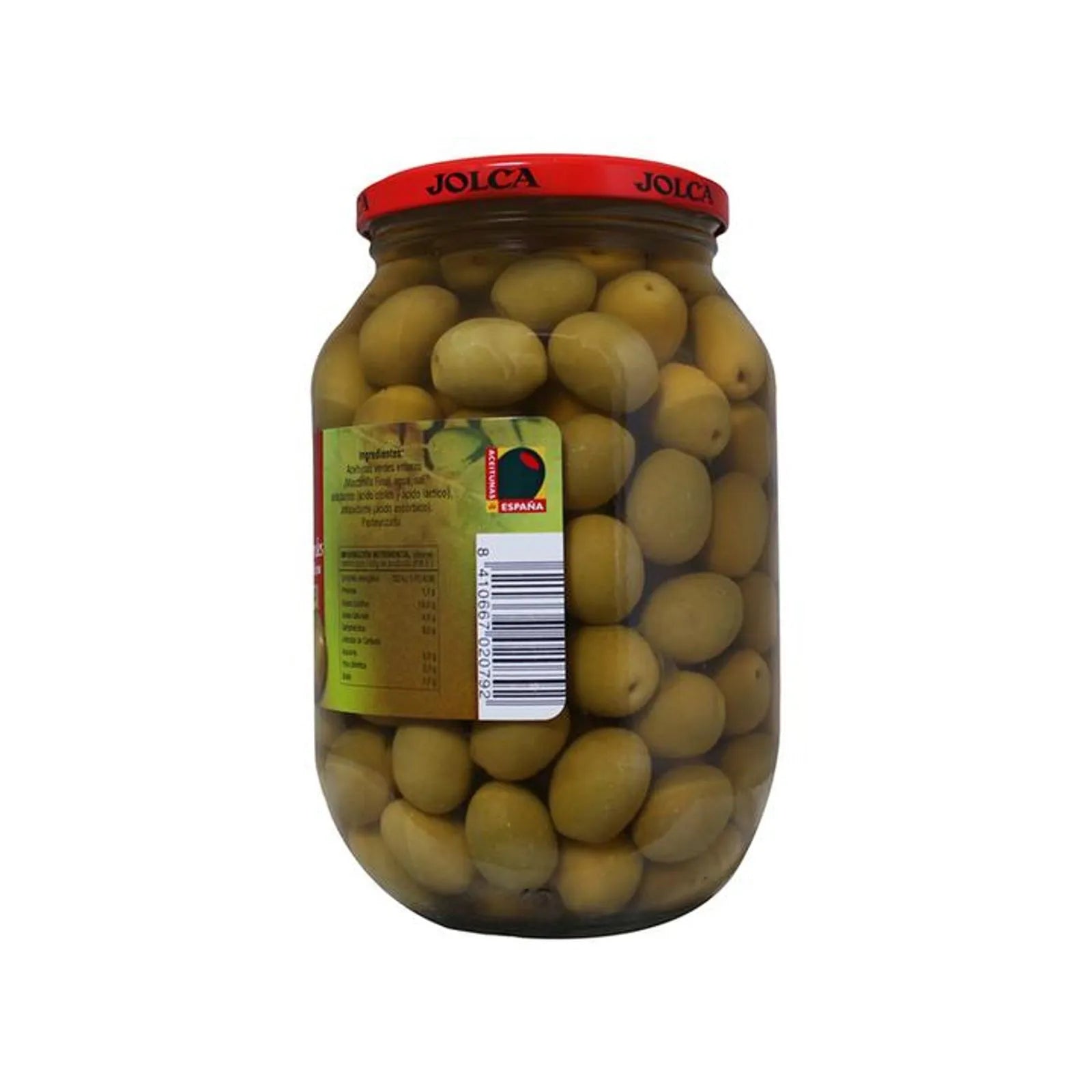 Jolca Manzanilla Olives with Pit in Jar 30 oz