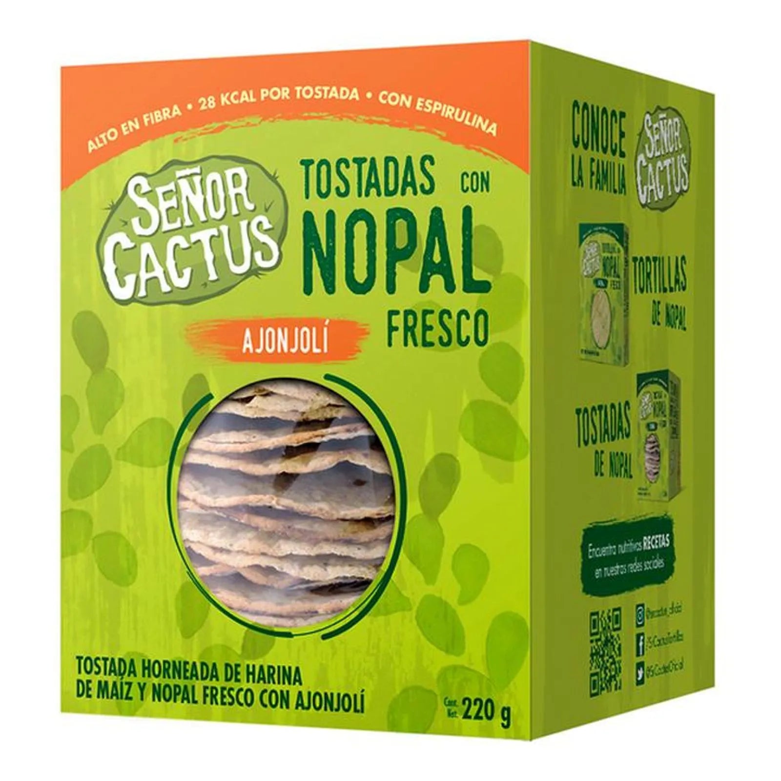 Señor Cactus Sesame Nopal Toasts 7.8 oz Main image
