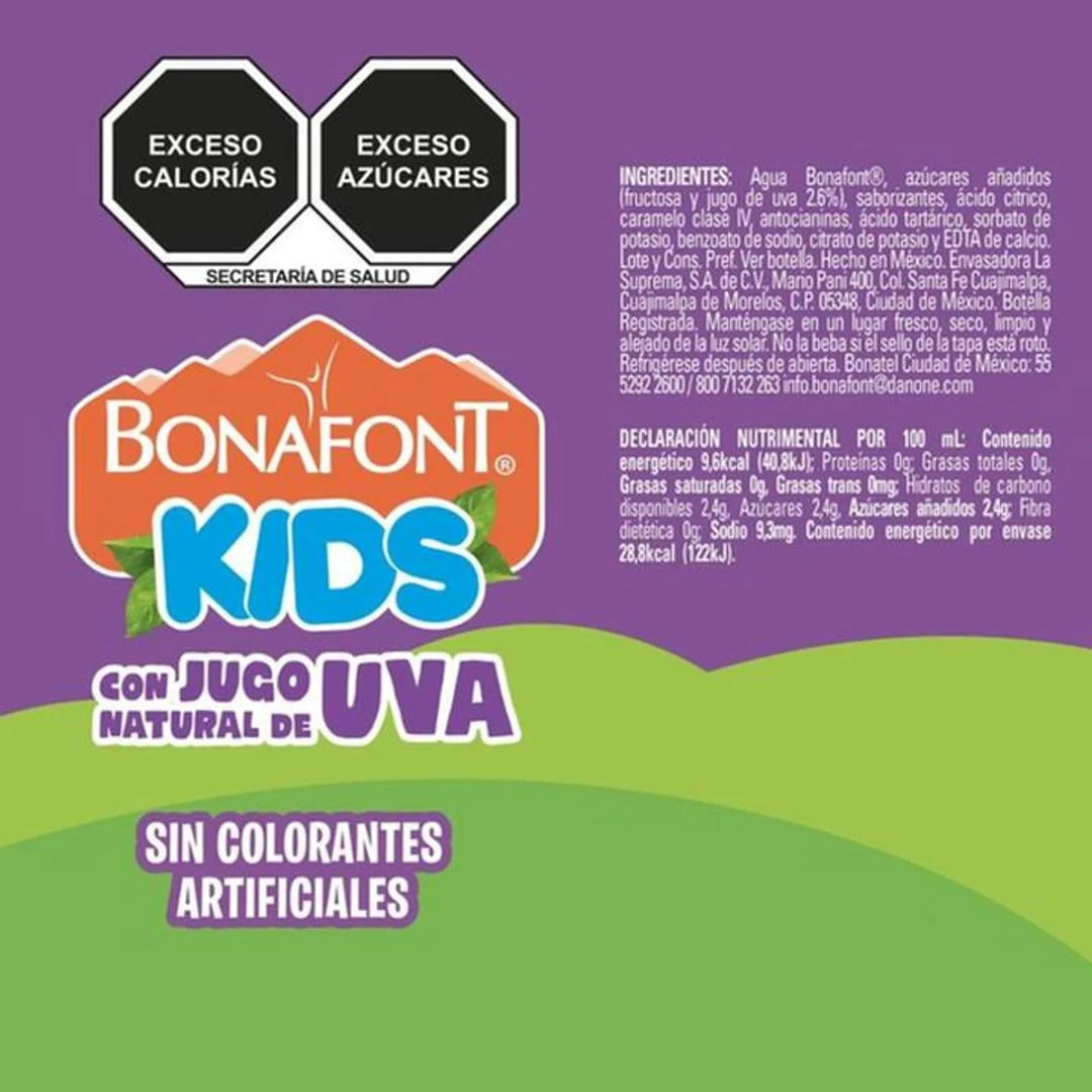 Bonafont Kids Grape Juice Water 10 oz
