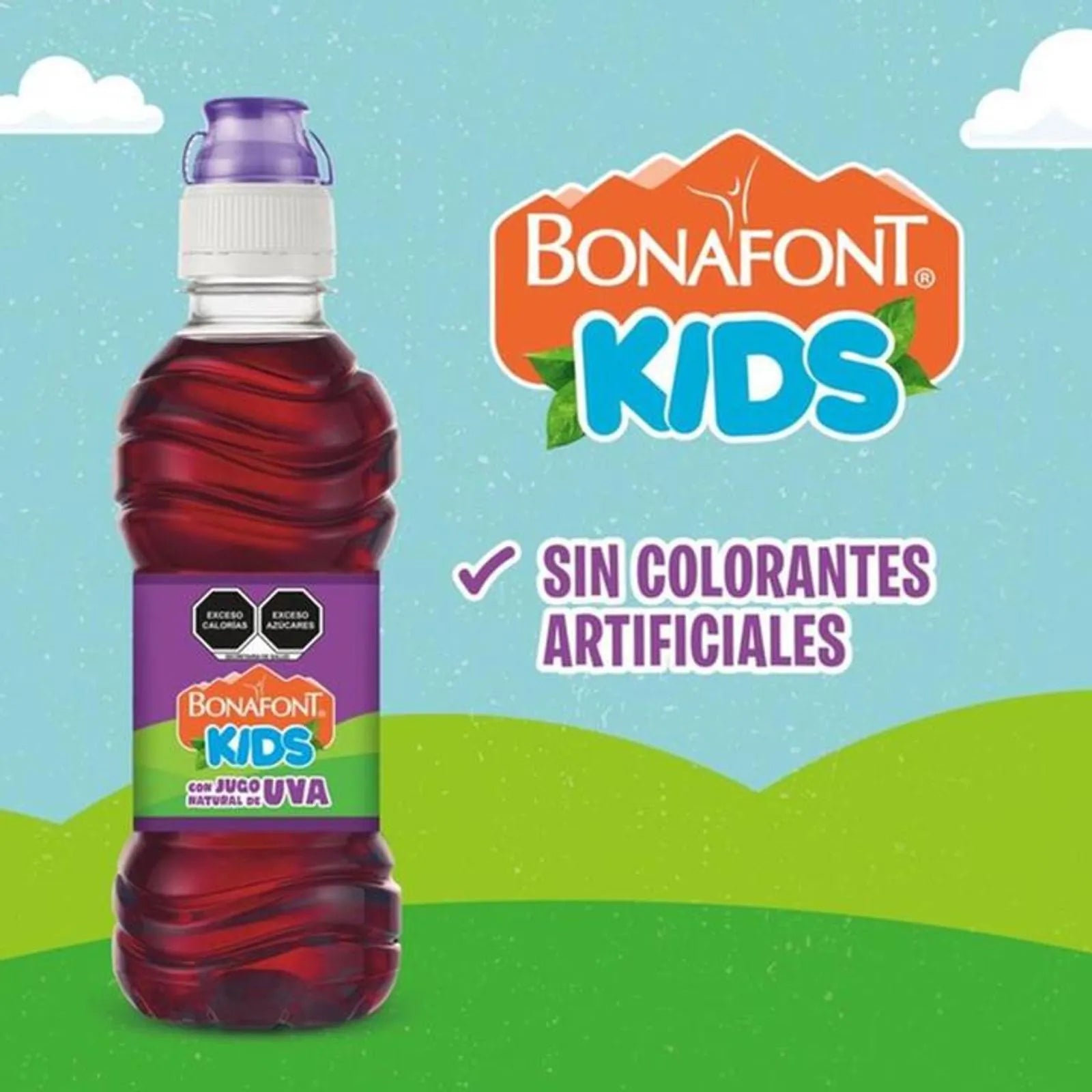 Bonafont Kids Grape Juice Water 10 oz