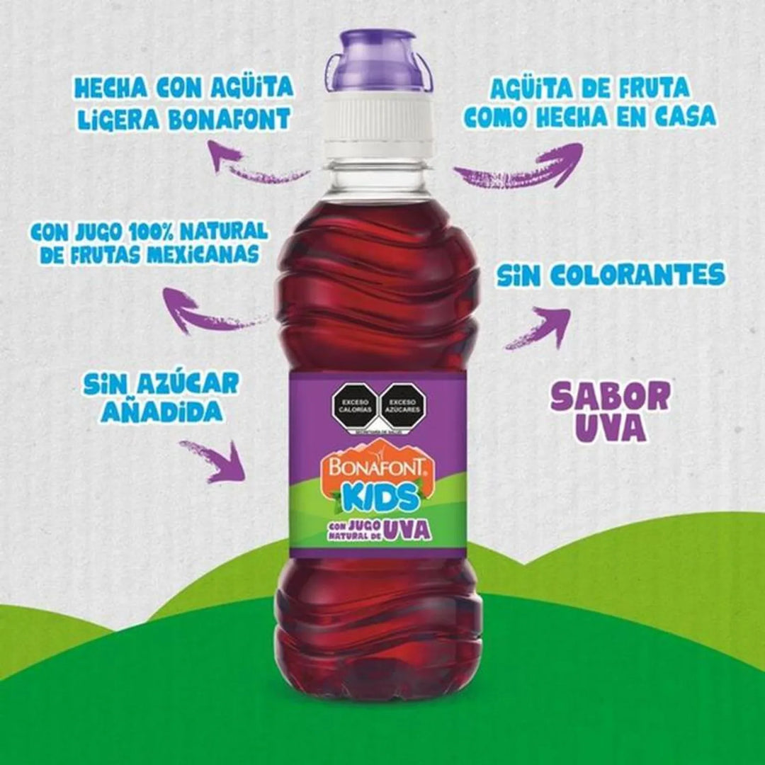 Bonafont Kids Grape Juice Water 10 oz
