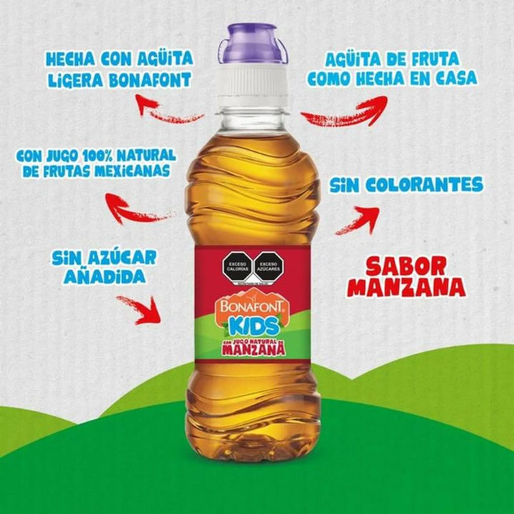 Bonafont Kids Apple Juice Water 10 oz