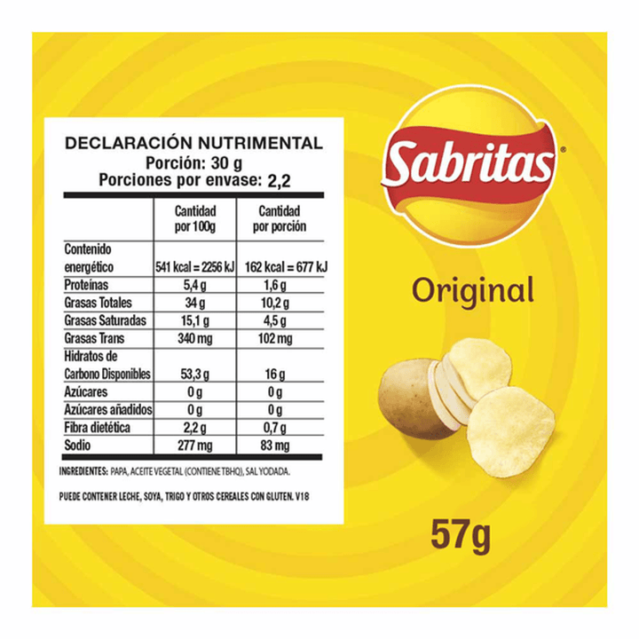 Sabritas Original Potato Chips 2 oz