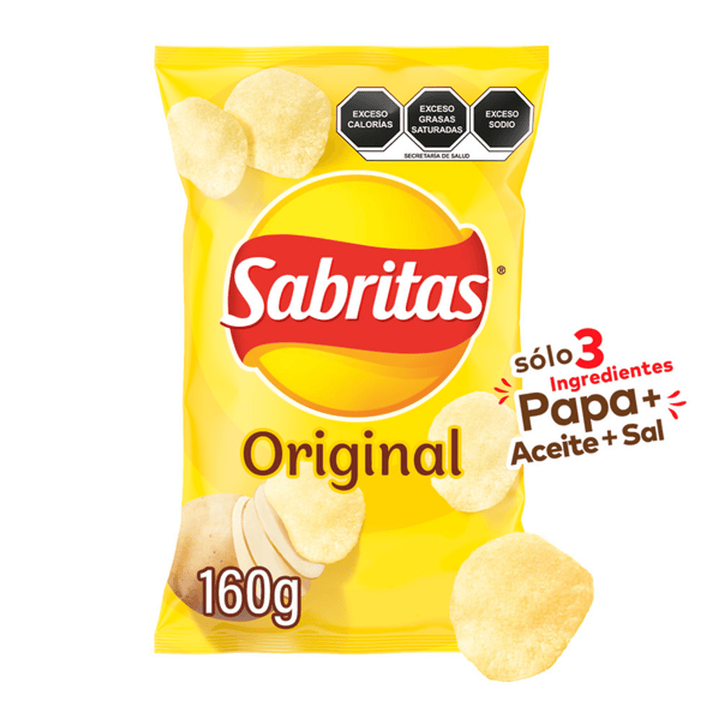 Sabritas Original Salted Potato Chips - 6 oz