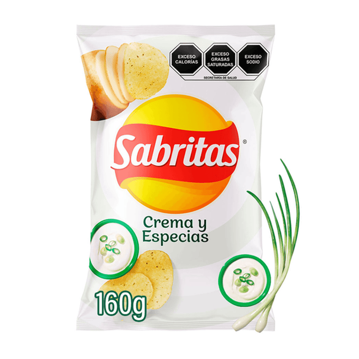Sabritas Sour Cream & Herbs Potato Chips - 6 oz