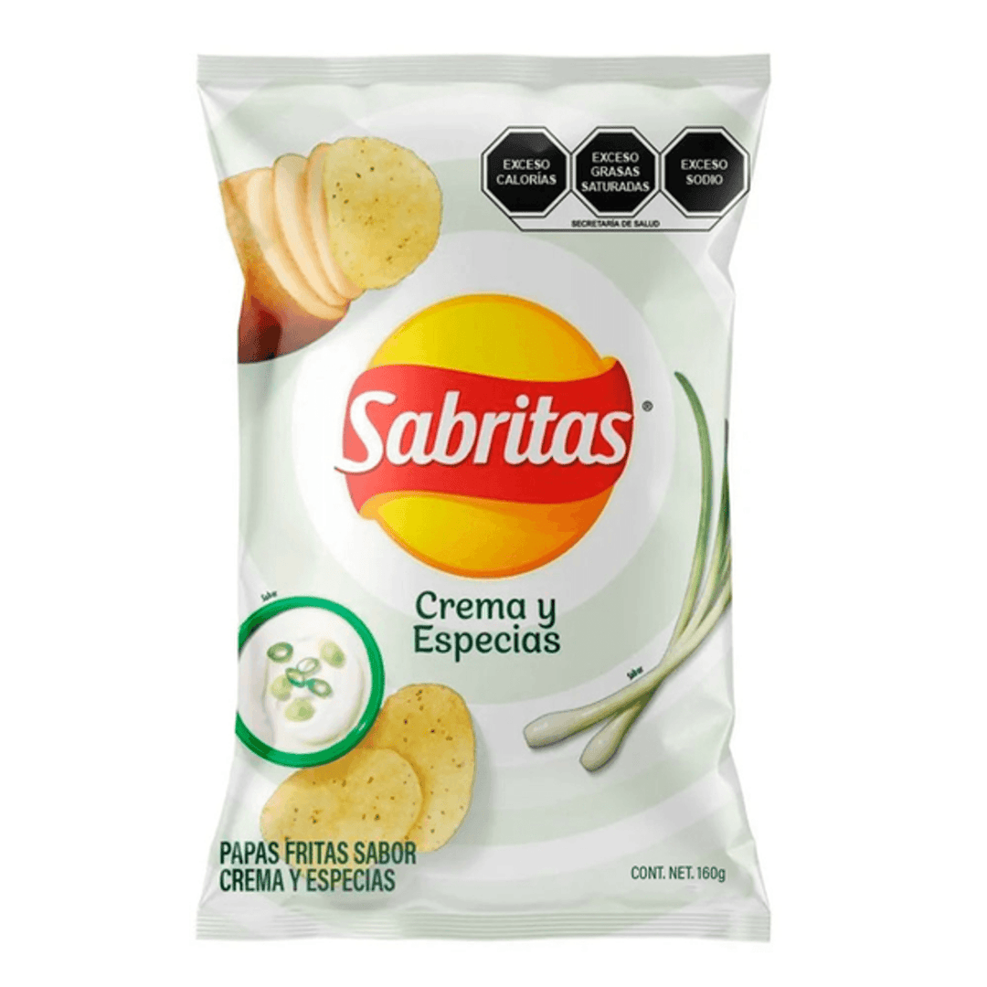 Sabritas Sour Cream & Herbs Potato Chips - 6 oz