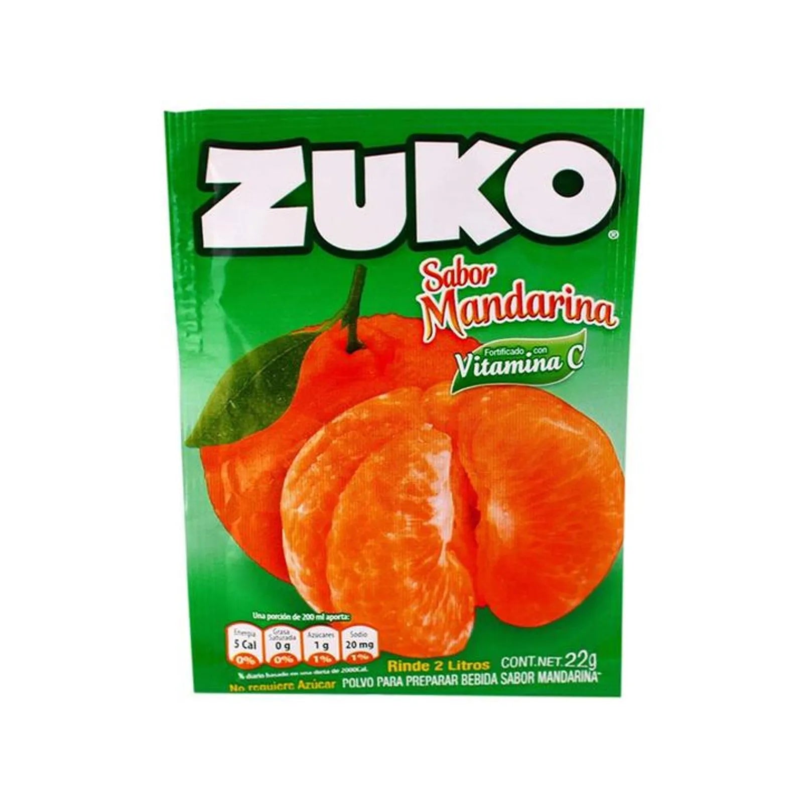 Zuko Mandarin Flavor Drink Powder 0.5 oz Main image