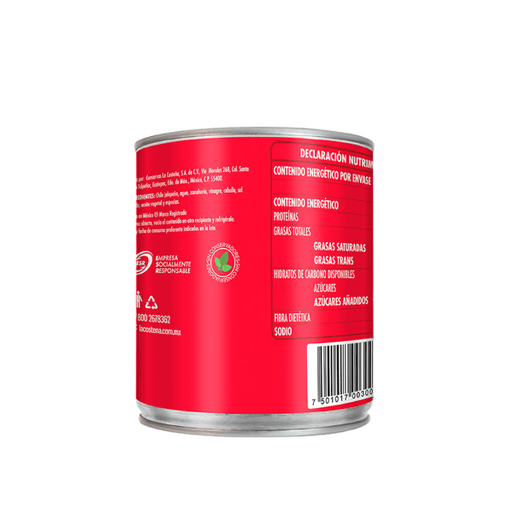 La Costeña Whole Jalapeño Peppers - 28 oz
