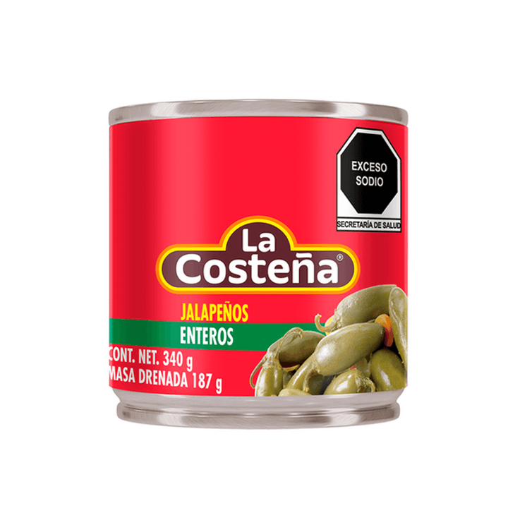 La Costeña Whole Jalapeño Peppers - 12 oz