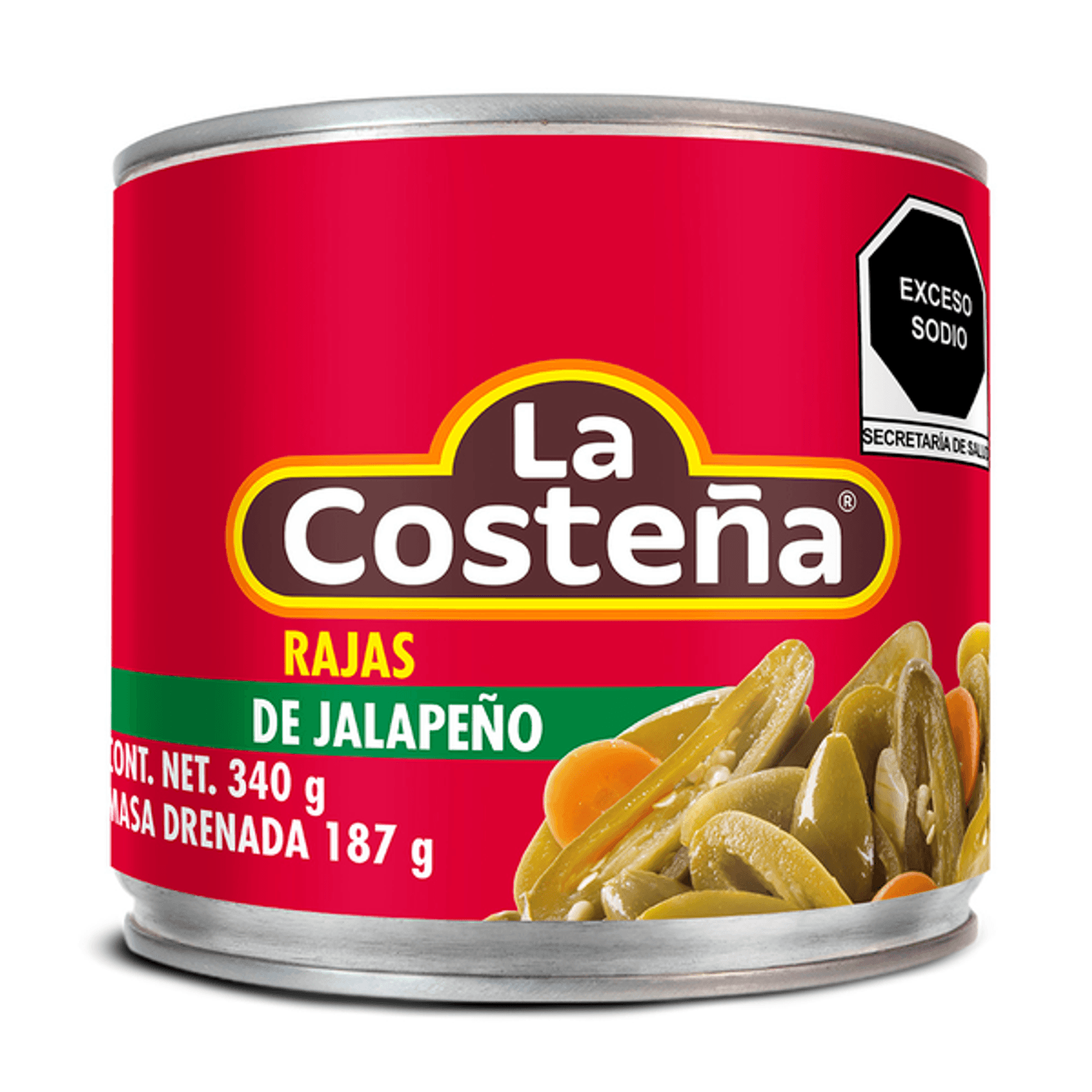 La Costeña Sliced Jalapeño Peppers in Pickled Sauce - 12 oz Main image