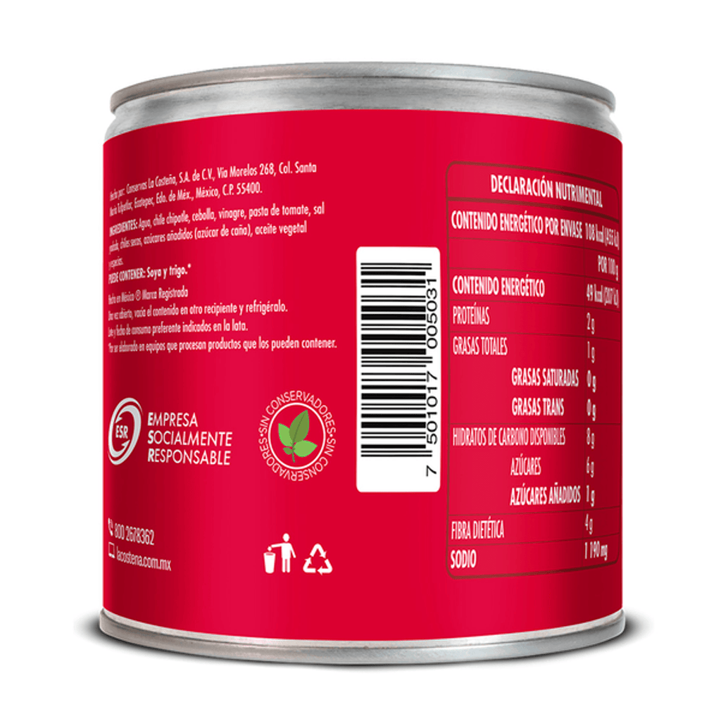 La Costeña Chipotle Peppers in Adobo Sauce - 8 oz