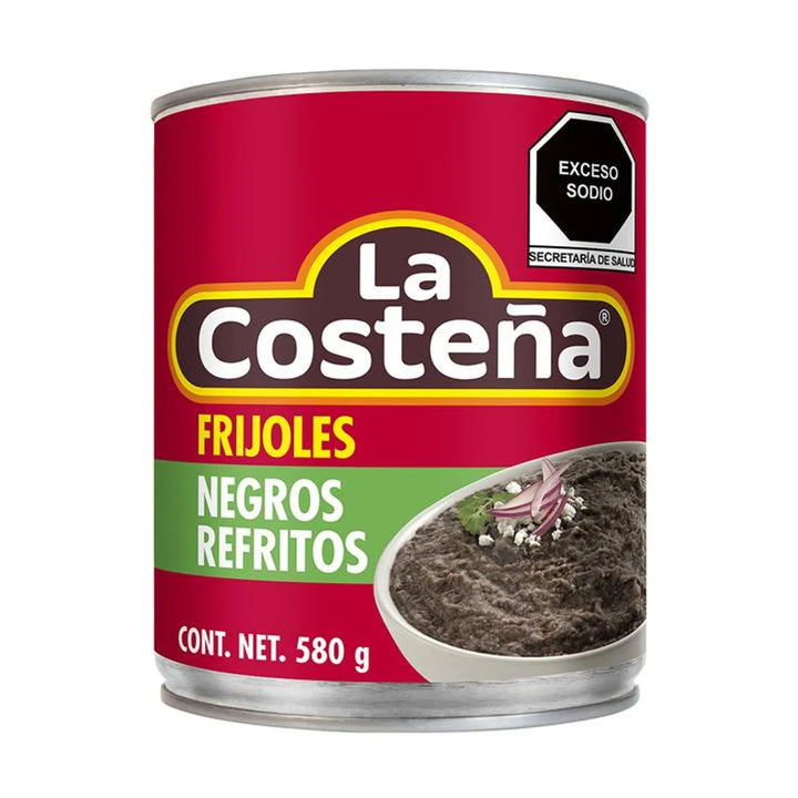 La Costeña Refried Black Beans - 21 oz