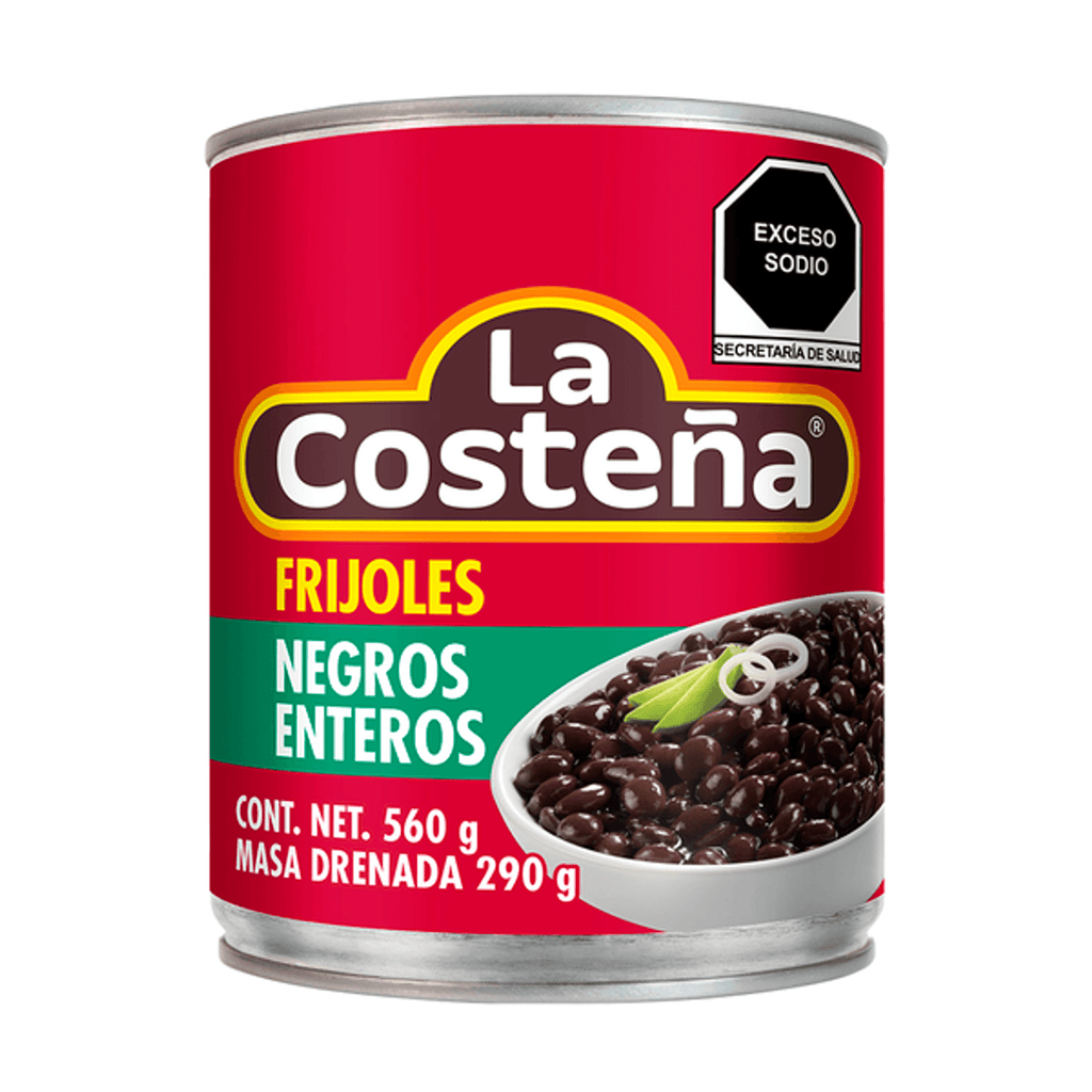 La Costeña Whole Black Beans - 20 oz