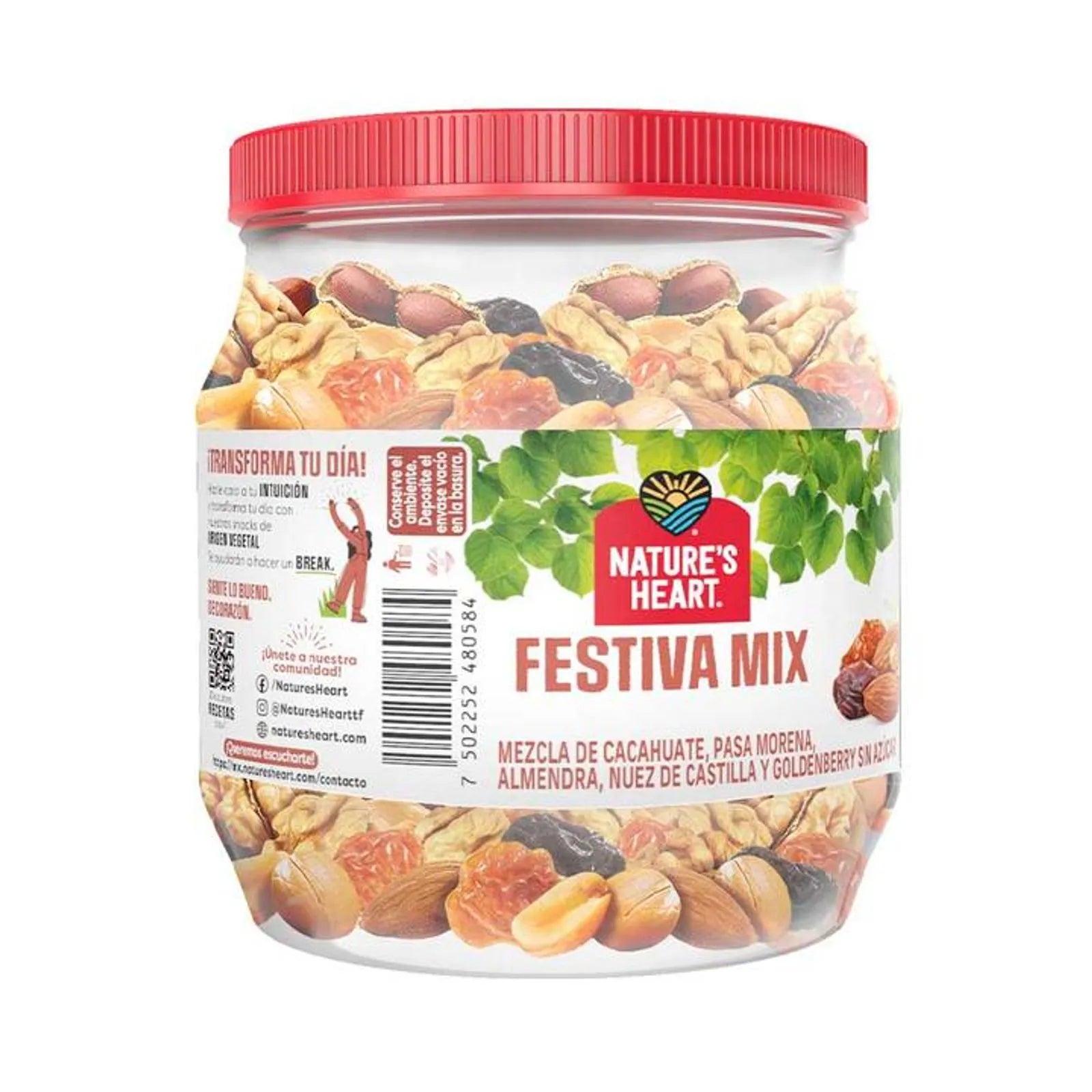 Nature's Heart Festival Mix Mixed Nuts and Dried Fruits 16 oz