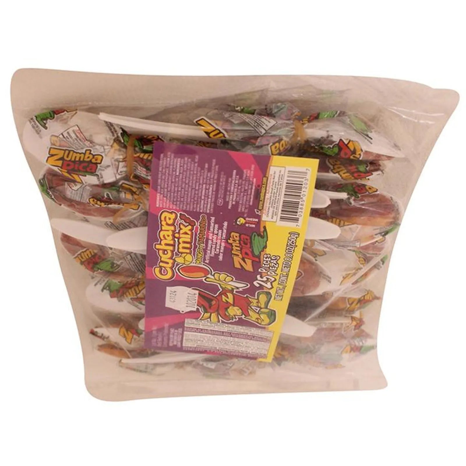 Zumba Pica Mango Tamarind Spoon Candy Mix 25 pcs