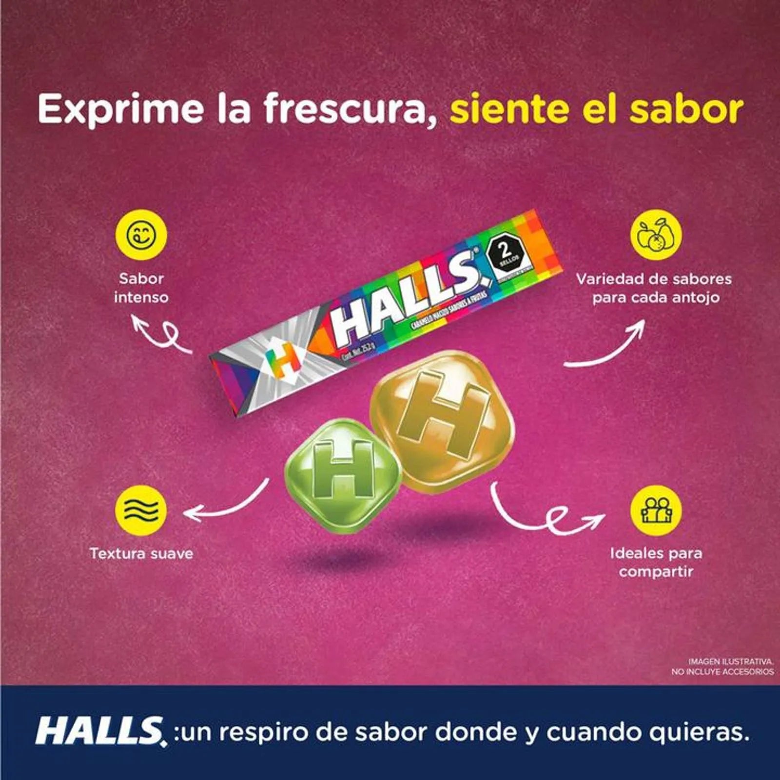 Halls Colors Candy 1 Count 1 oz