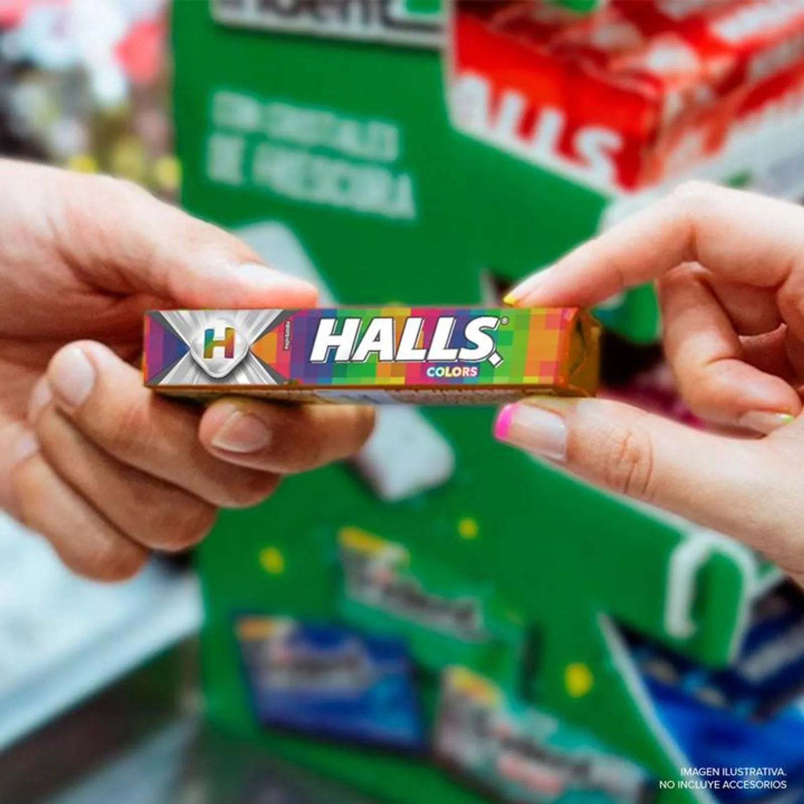 Halls Colors Candy 1 Count 1 oz