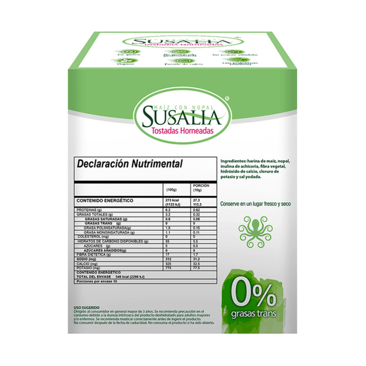 Susalia Corn Tostadas with Nopal – 7 oz