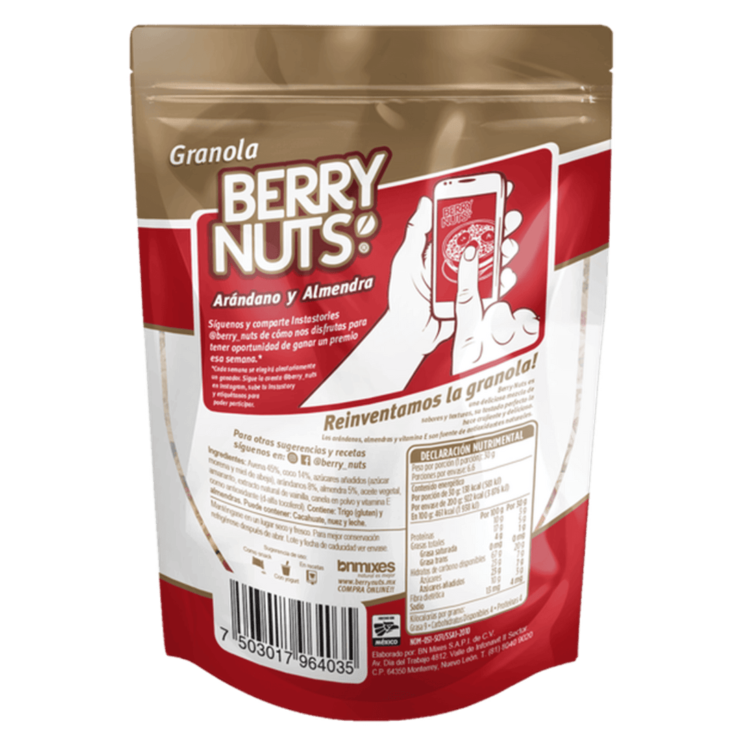 Berry Nuts Cranberry and Almond Granola 7 oz