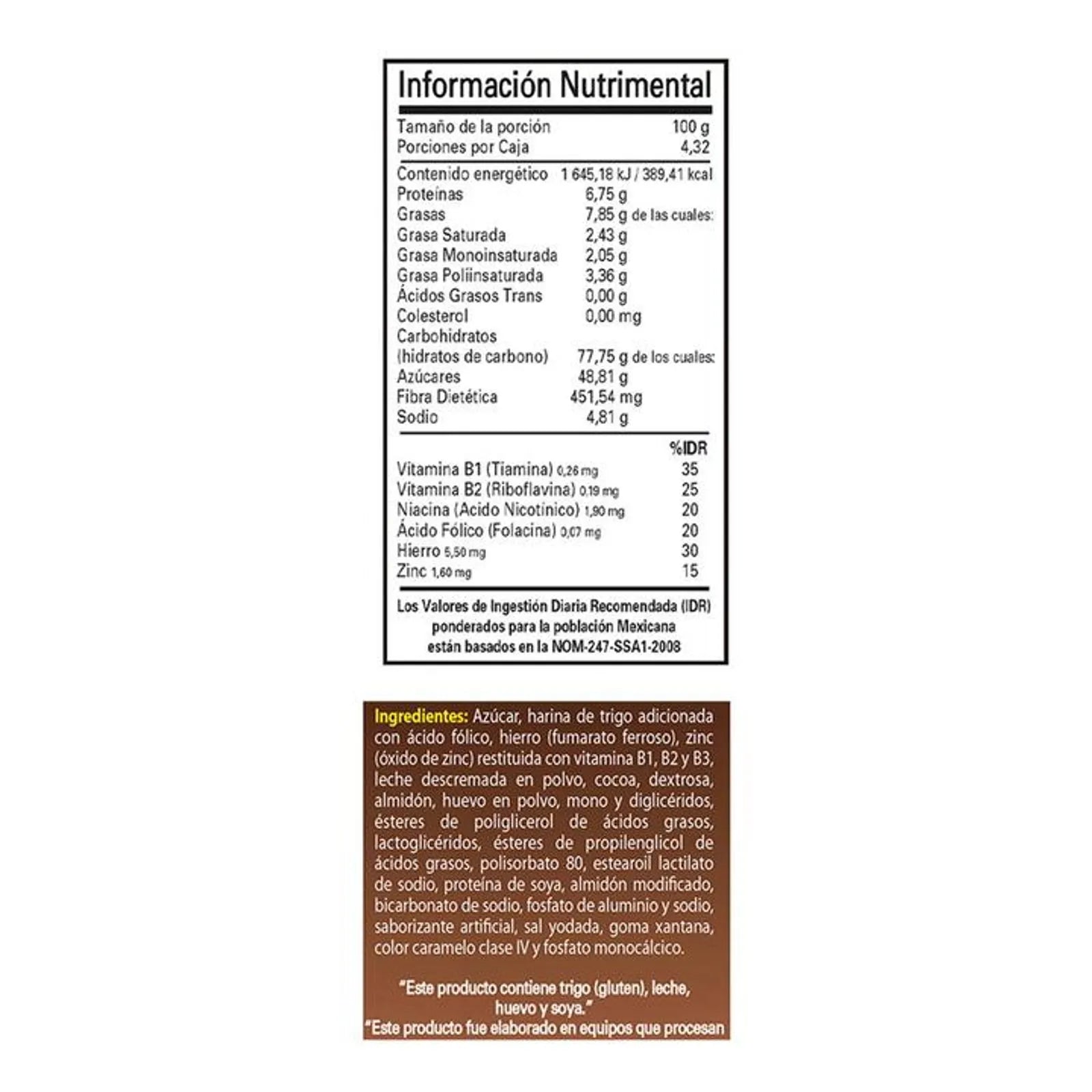 Tres Estrellas Dark Chocolate Cake Flour Mix 18 oz Secondary image