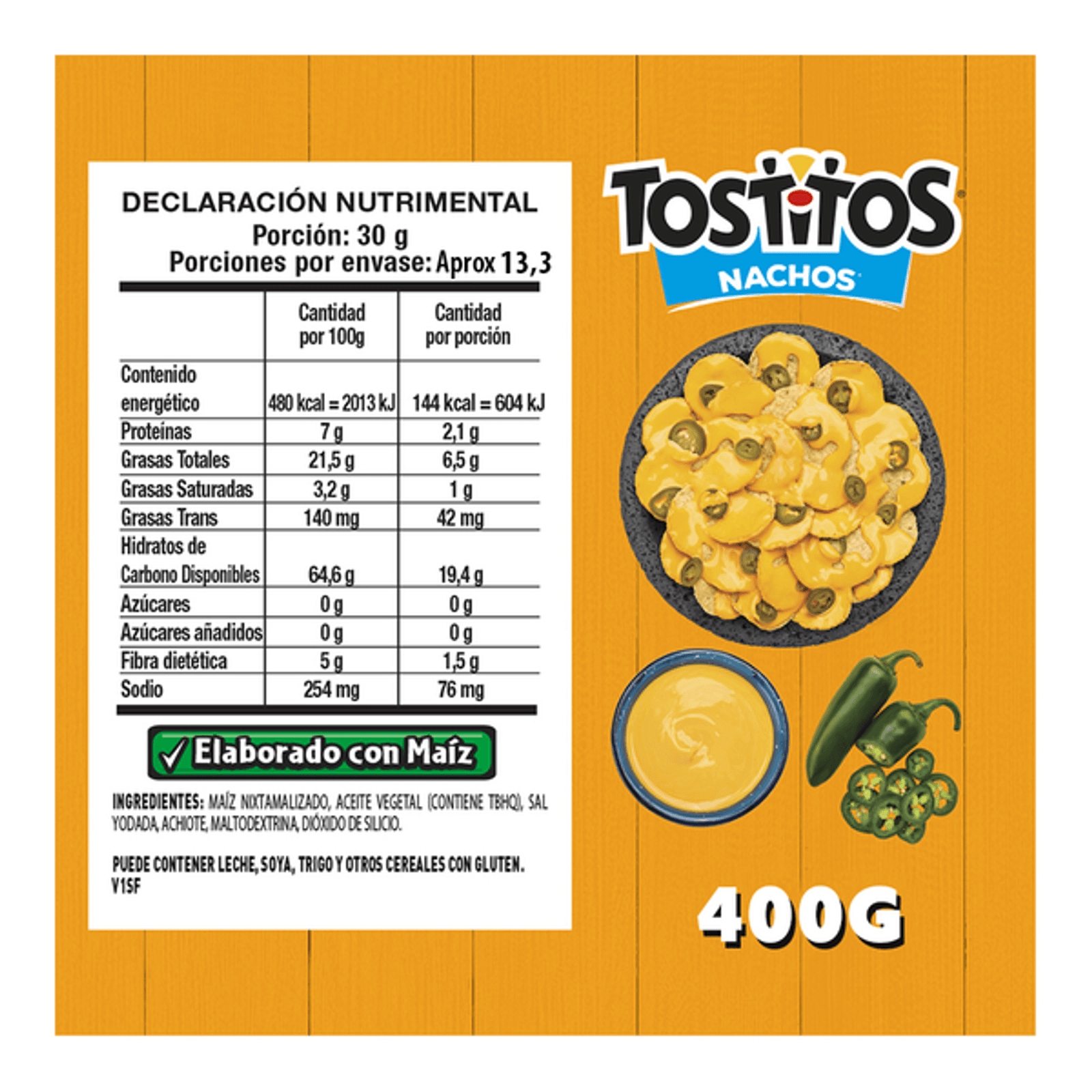 Sabritas Tostitos Nachos with Salt 14 oz Secondary image