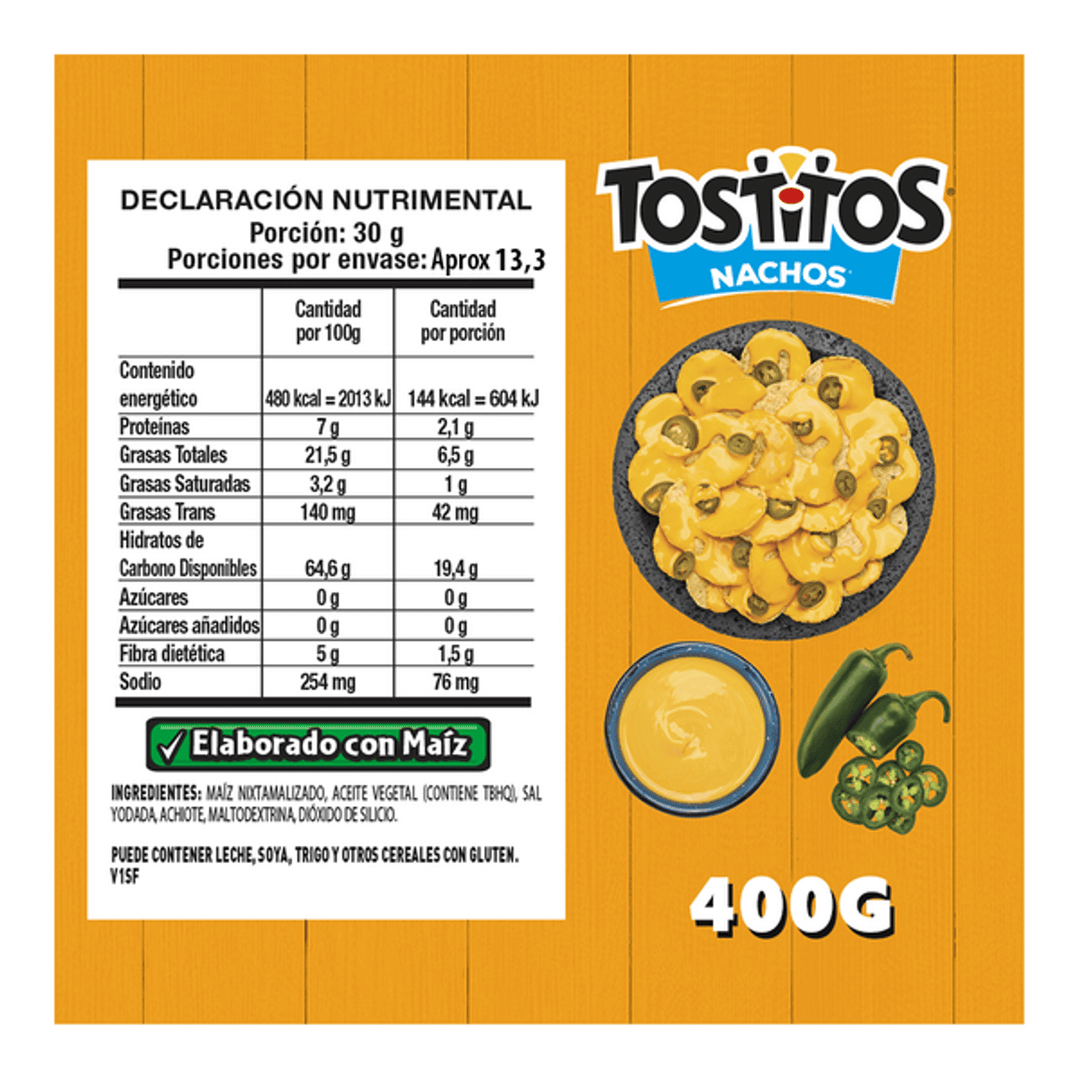 Sabritas Tostitos Nachos with Salt 14 oz