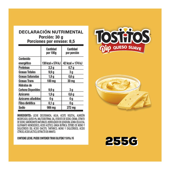 Sabritas Tostitos Mild Cheese Dip 9 oz
