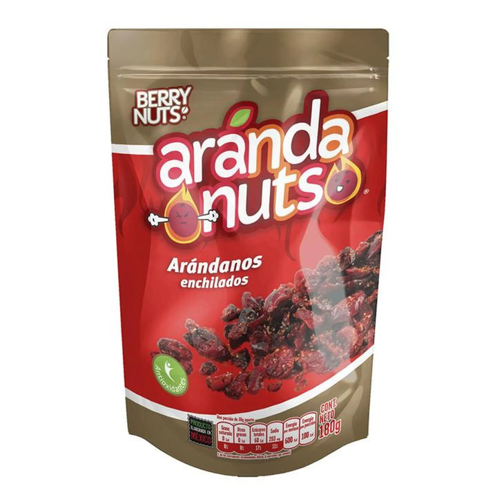 Berry Nuts Arandanuts Spicy Cranberries 6 oz