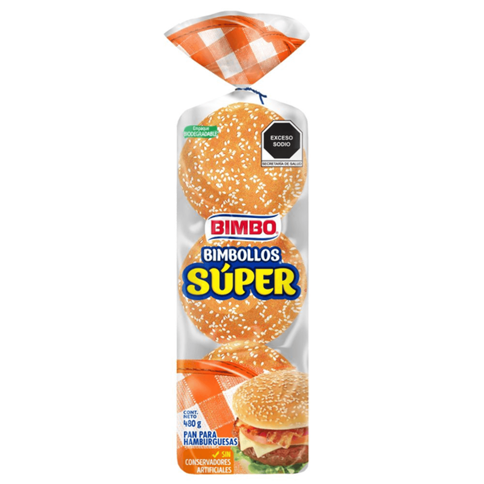 Bimbo Super Burger Buns 6 Pack Main image