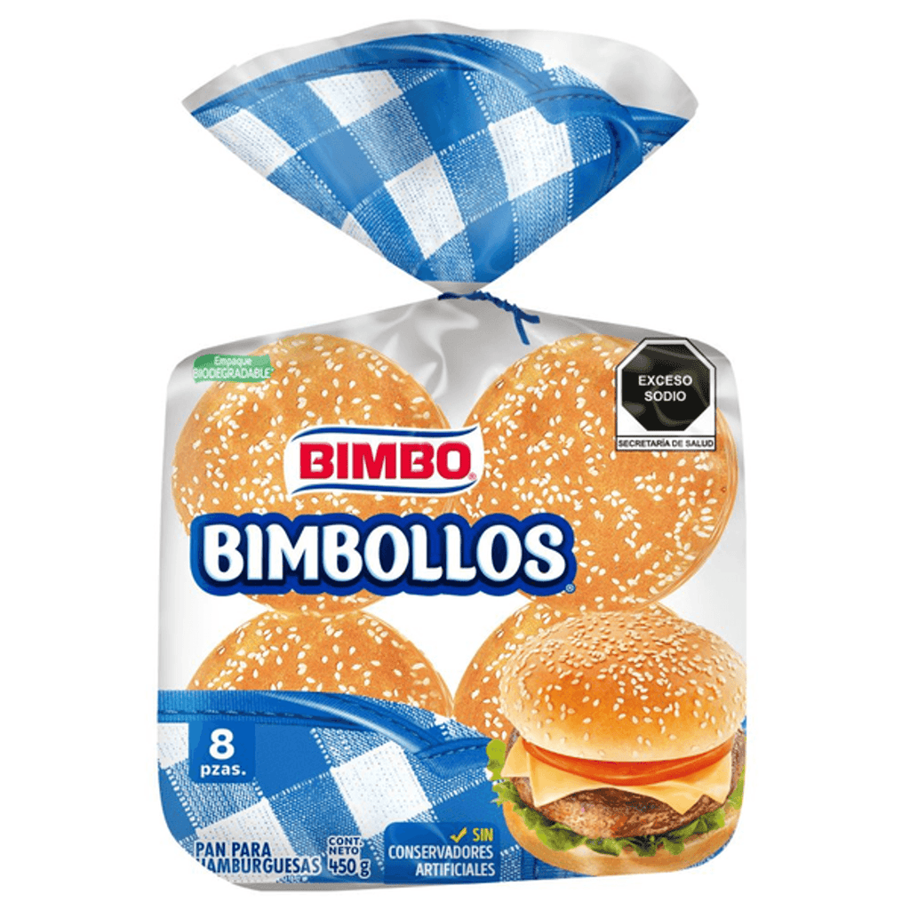 Bimbo Hamburger Buns 8 Pack 16 oz
