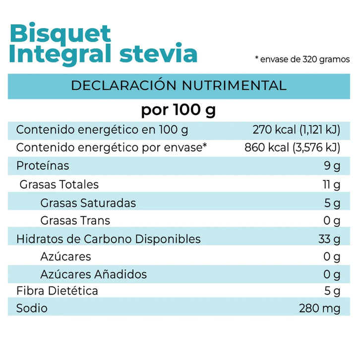La Fuente Whole Wheat Biscuit with Stevia 11 oz