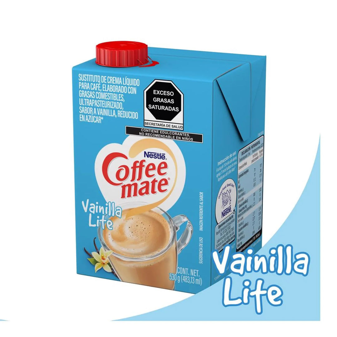 Coffee Mate Vanilla Lite Liquid Coffee Creamer Substitute - 19 oz