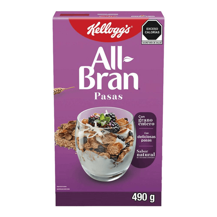 Kelloggs All Bran Raisins Cereal 17 oz