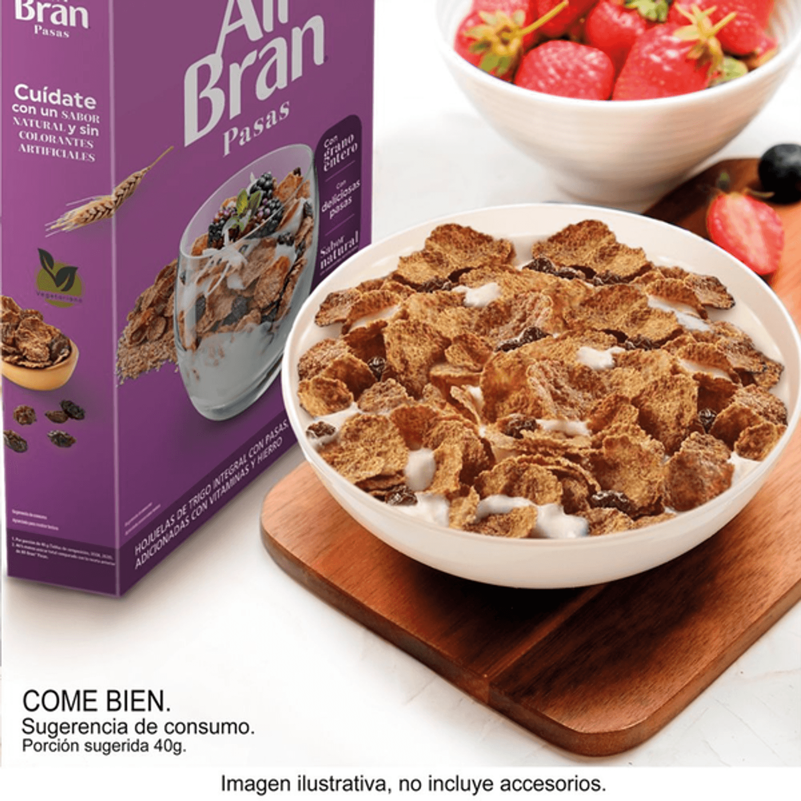 Kelloggs All Bran Raisins Cereal 17 oz Secondary image