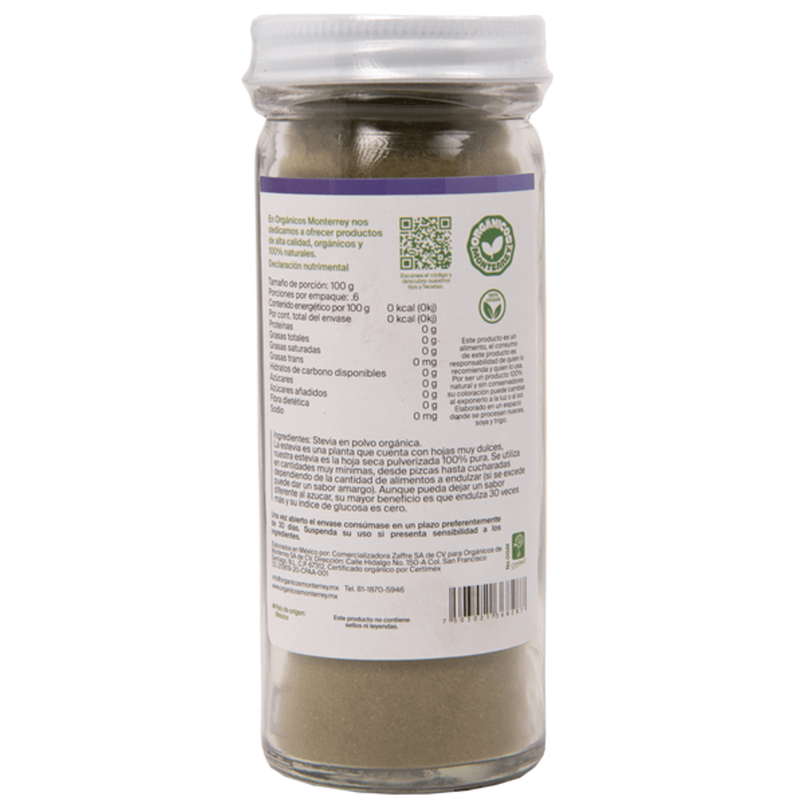 Organicos Monterrey Natural Stevia Powder 2 oz Secondary image