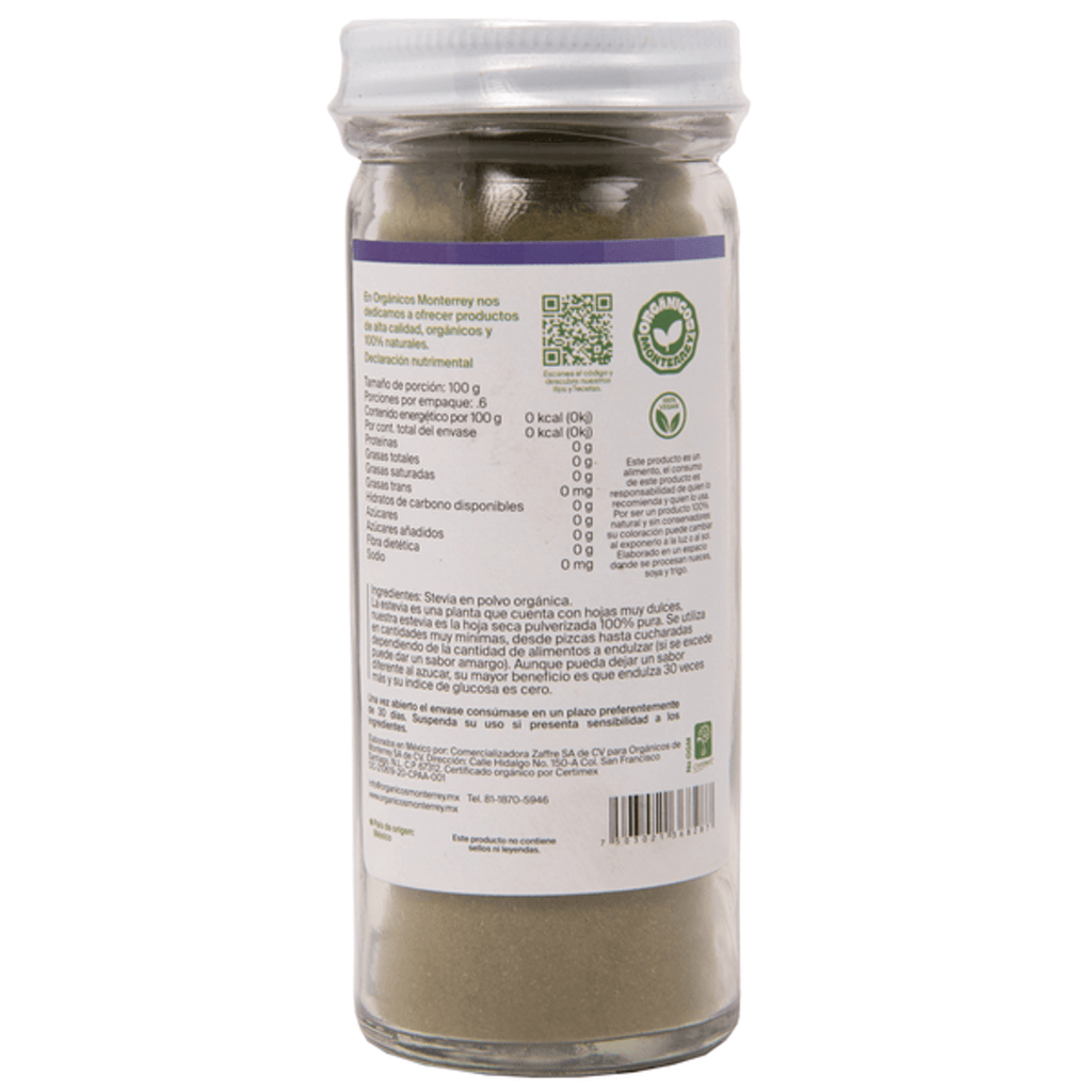 Organicos Monterrey Natural Stevia Powder 2 oz
